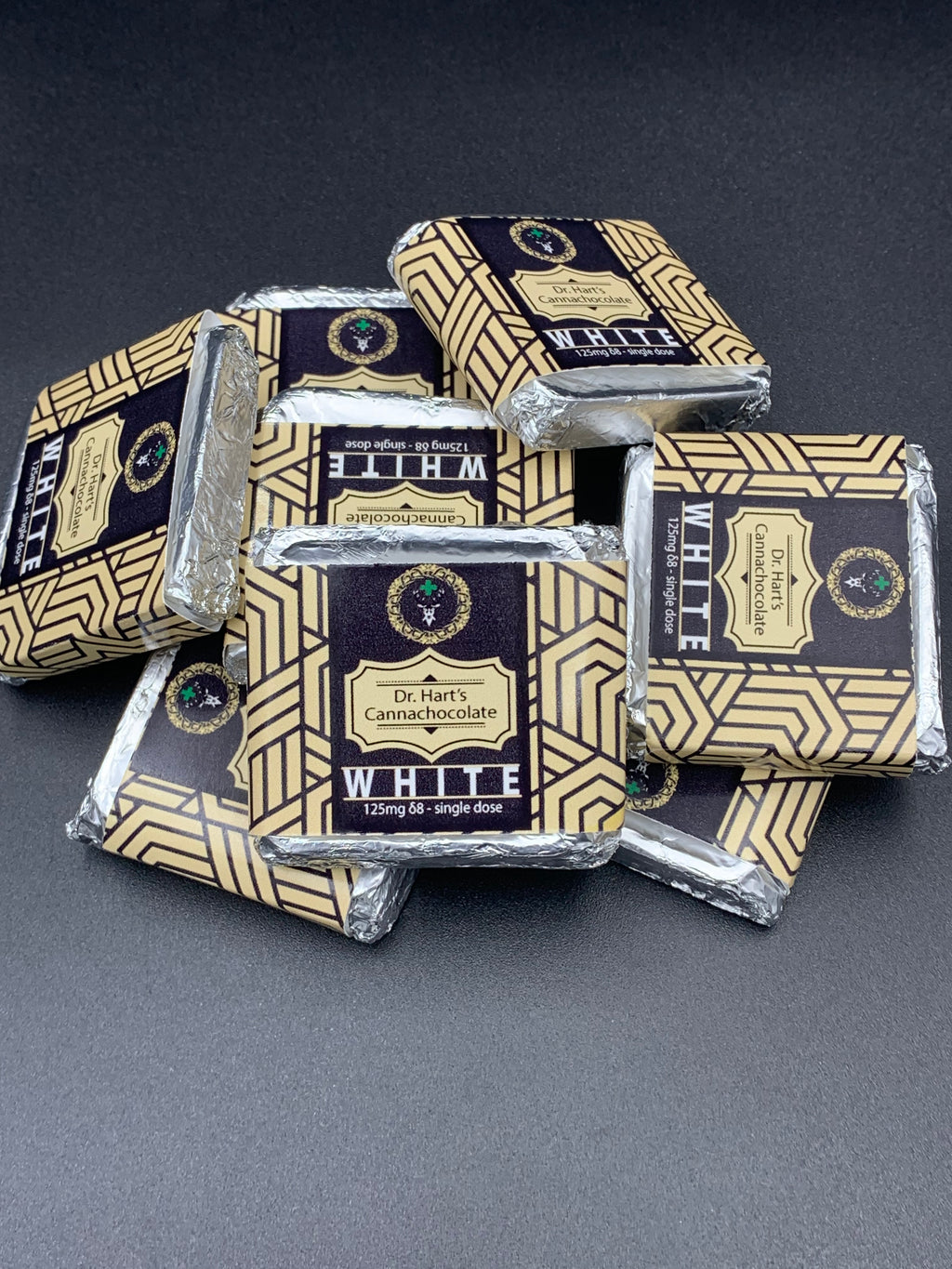 125mg Delta-8 White Chocolate Square